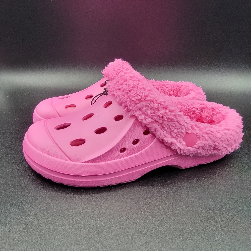 Bobbie Brooks Girl's Lined Clogs Size 2/3 Pink Big Girls Grade School Kids New